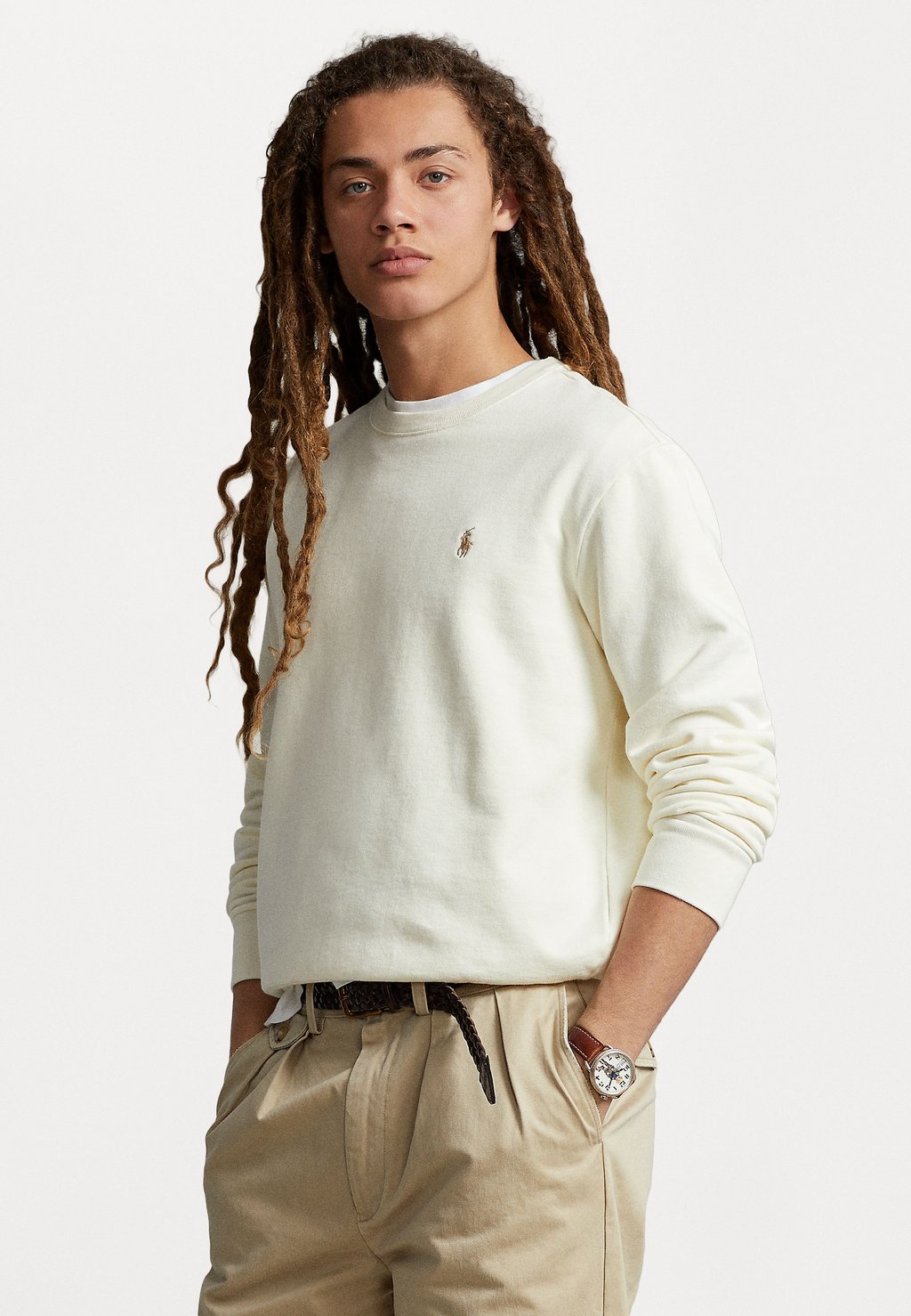 

Толстовка Polo Ralph Lauren Long Sleeve, клубный кремовый, Серый, Толстовка Polo Ralph Lauren Long Sleeve, клубный кремовый