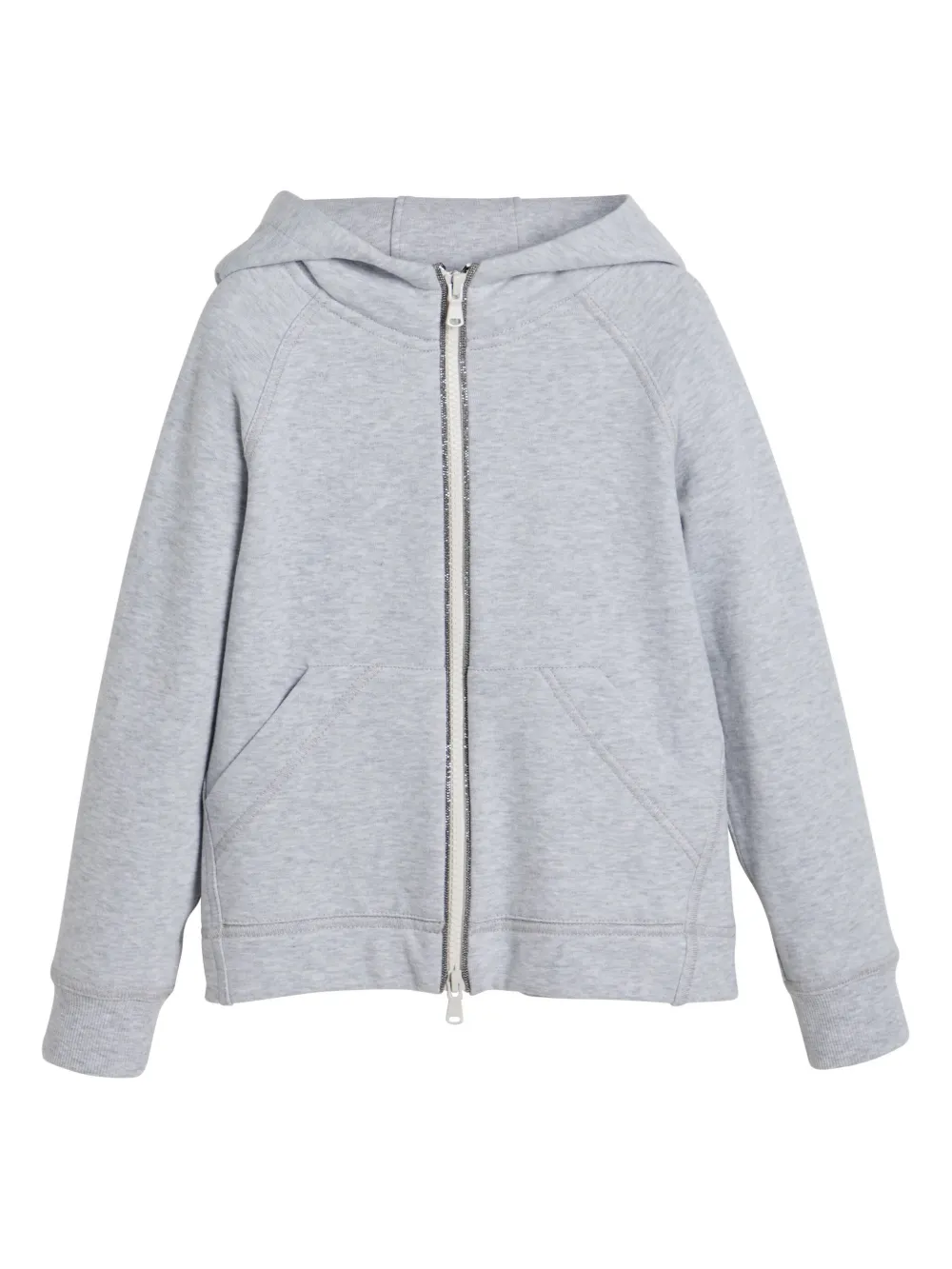 

Базовое худи Brunello Cucinelli Kids, серый