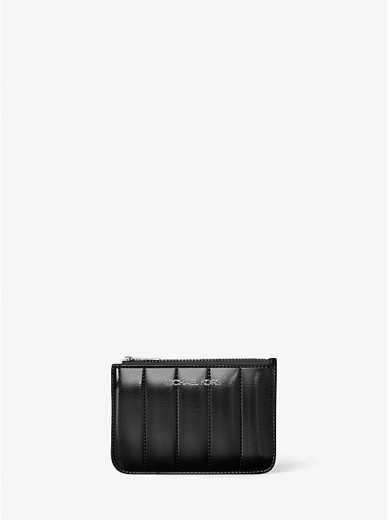 

Маленький лаковый кошелек для монет Jet Set Michael Kors, черный