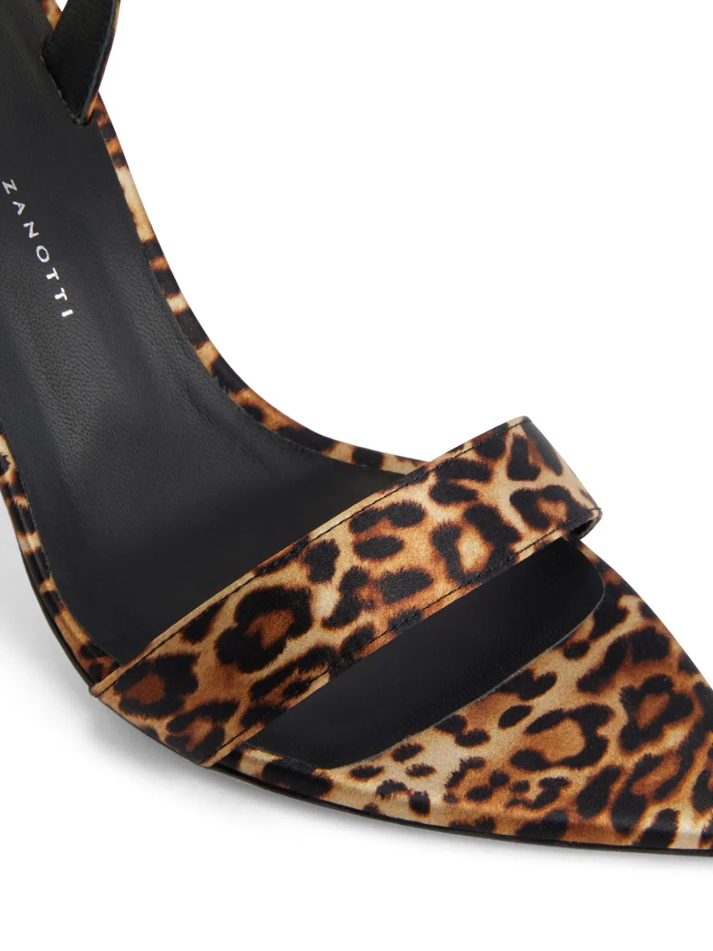 Шелковые босоножки Intriigo Leo 90 Giuseppe Zanotti, коричневый — фото 4