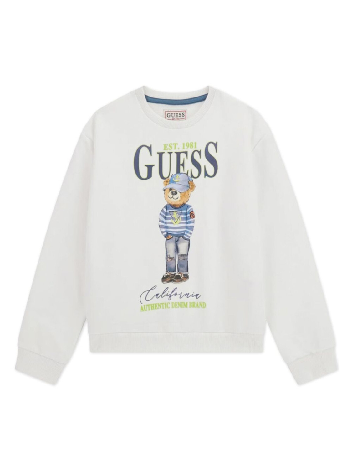 

Guess детский свитшот с логотипом guess kids, белый
