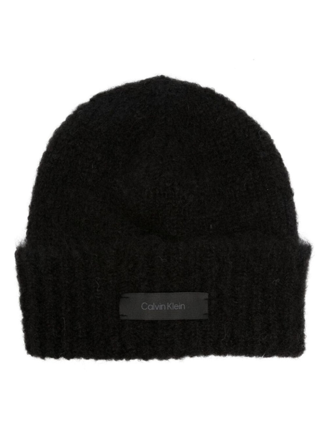 

Calvin Klein шапка бини в рубчик с логотипом, черный