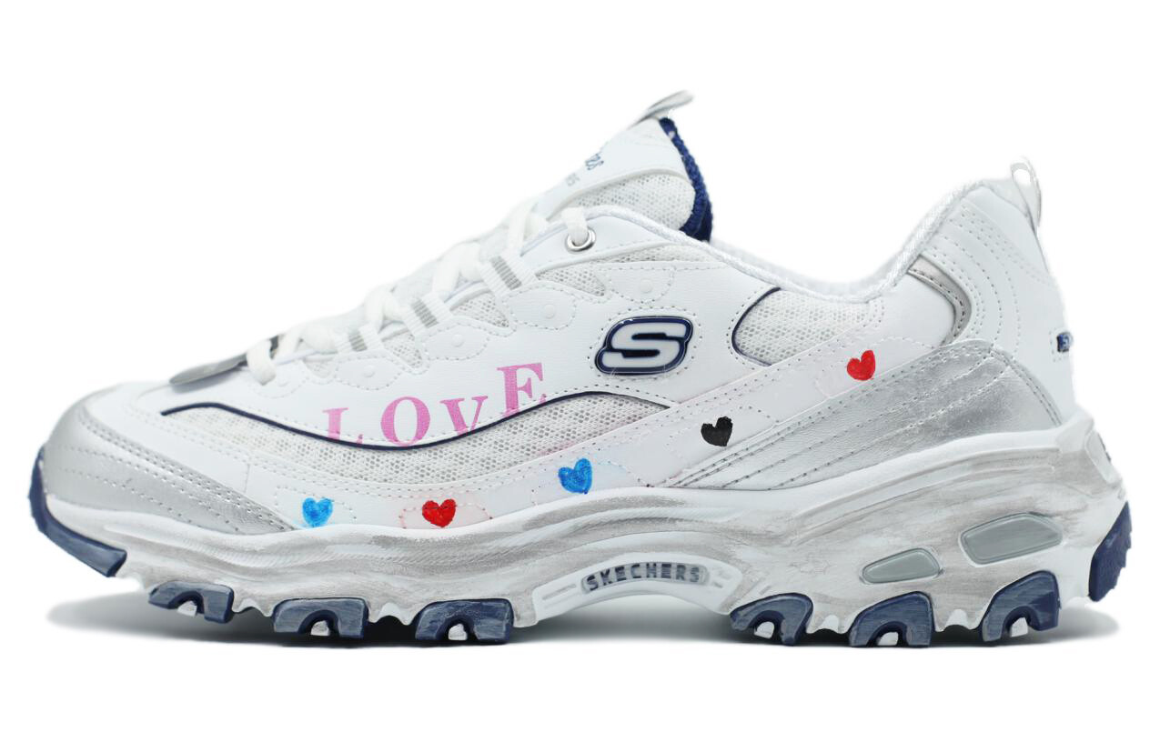 

Кроссовки женские с низким верхом белого цвета Skechers