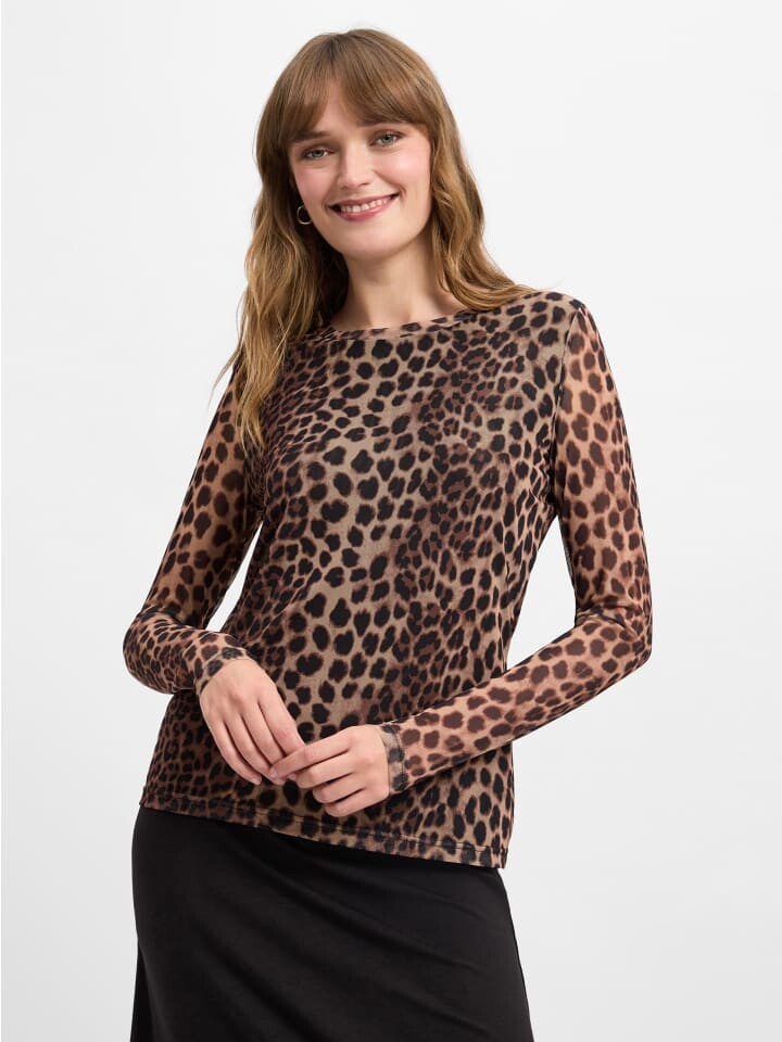 

Футболка Franco Callegari Langarmshirt, цвет camel schwarz
