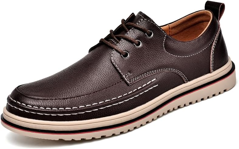 

Мужские оксфорды из натуральной кожи, ручная работа, итальянские повседневные туфли, размер 39-44 Sfwarmart, коричневый