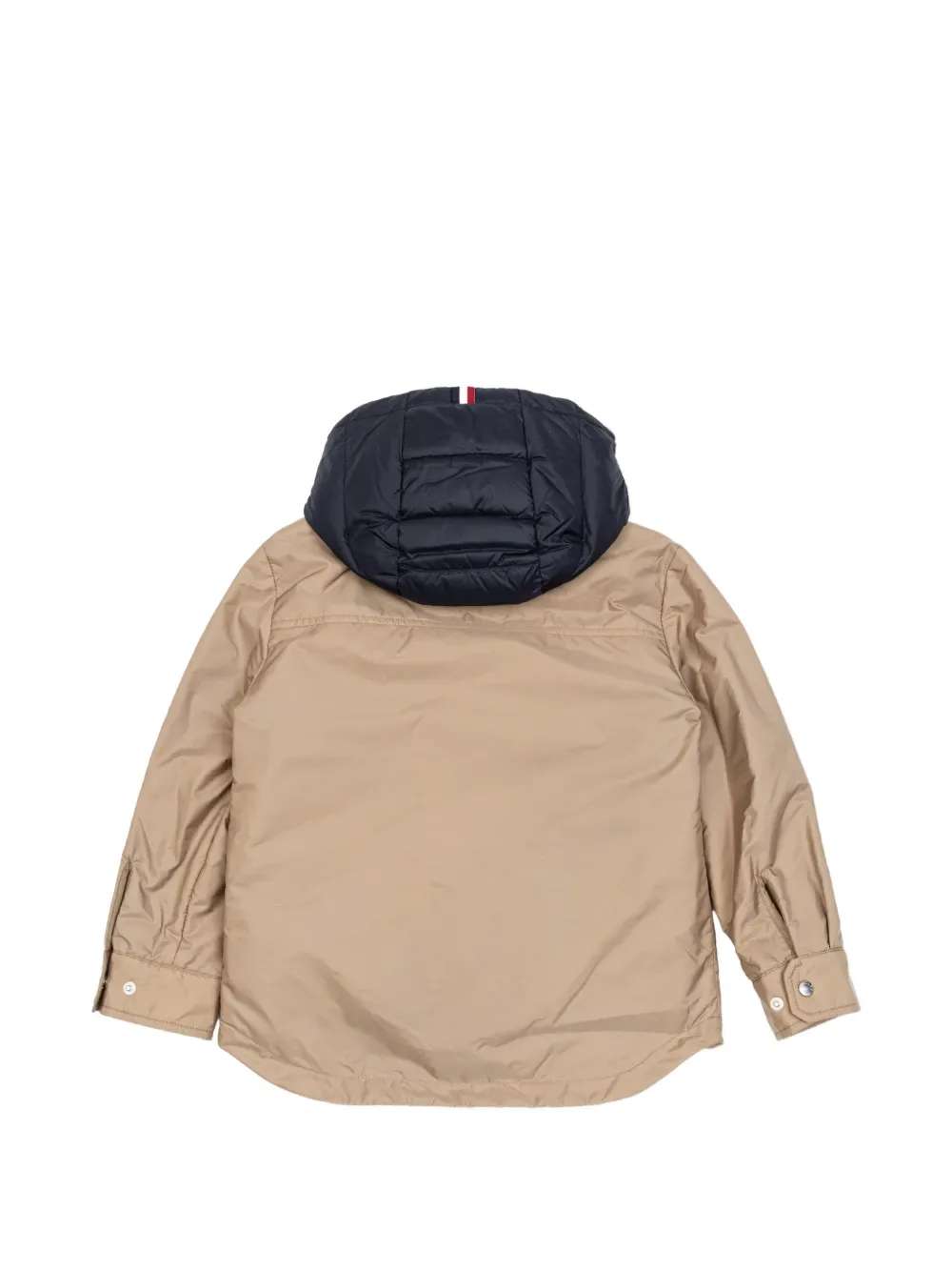 Куртка с нашивкой-логотипом Moncler Enfant, бежевый — фото 2