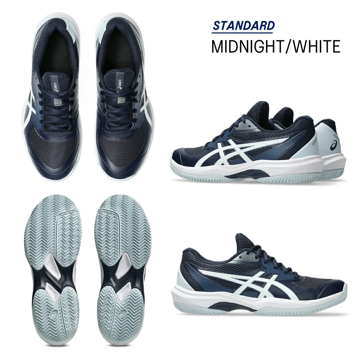 Теннисные кроссовки «Gel-Game FF Clay/OC» от ASICS, Midnight/White — фото 3