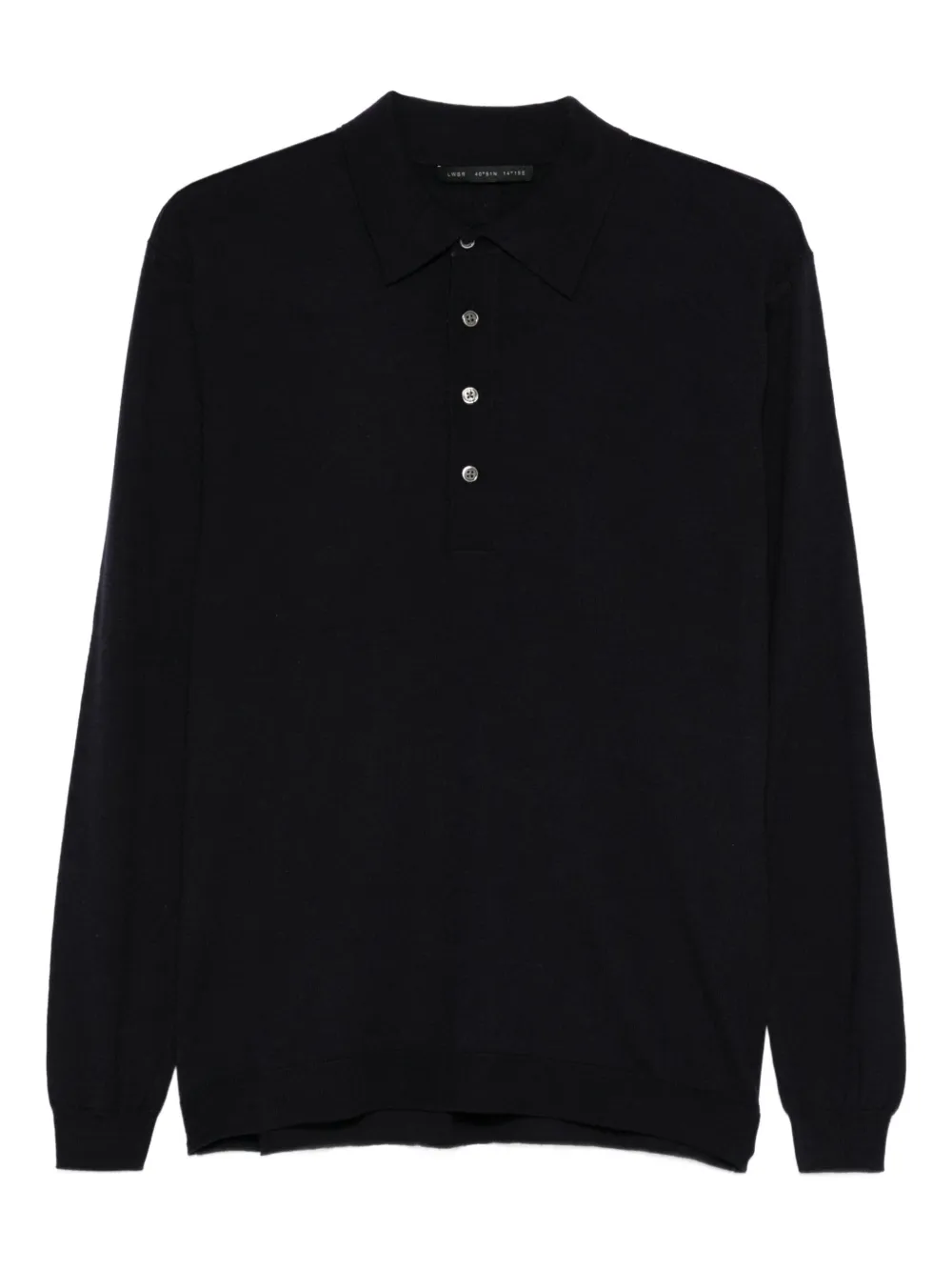 

Поло с длинными рукавами на пуговицах Low Brand, синий