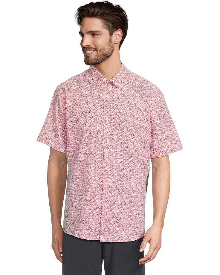 

Рубашка UNTUCKit Wrinkle-Free Short Sleeve Performance Mayrud Shirt, розовый