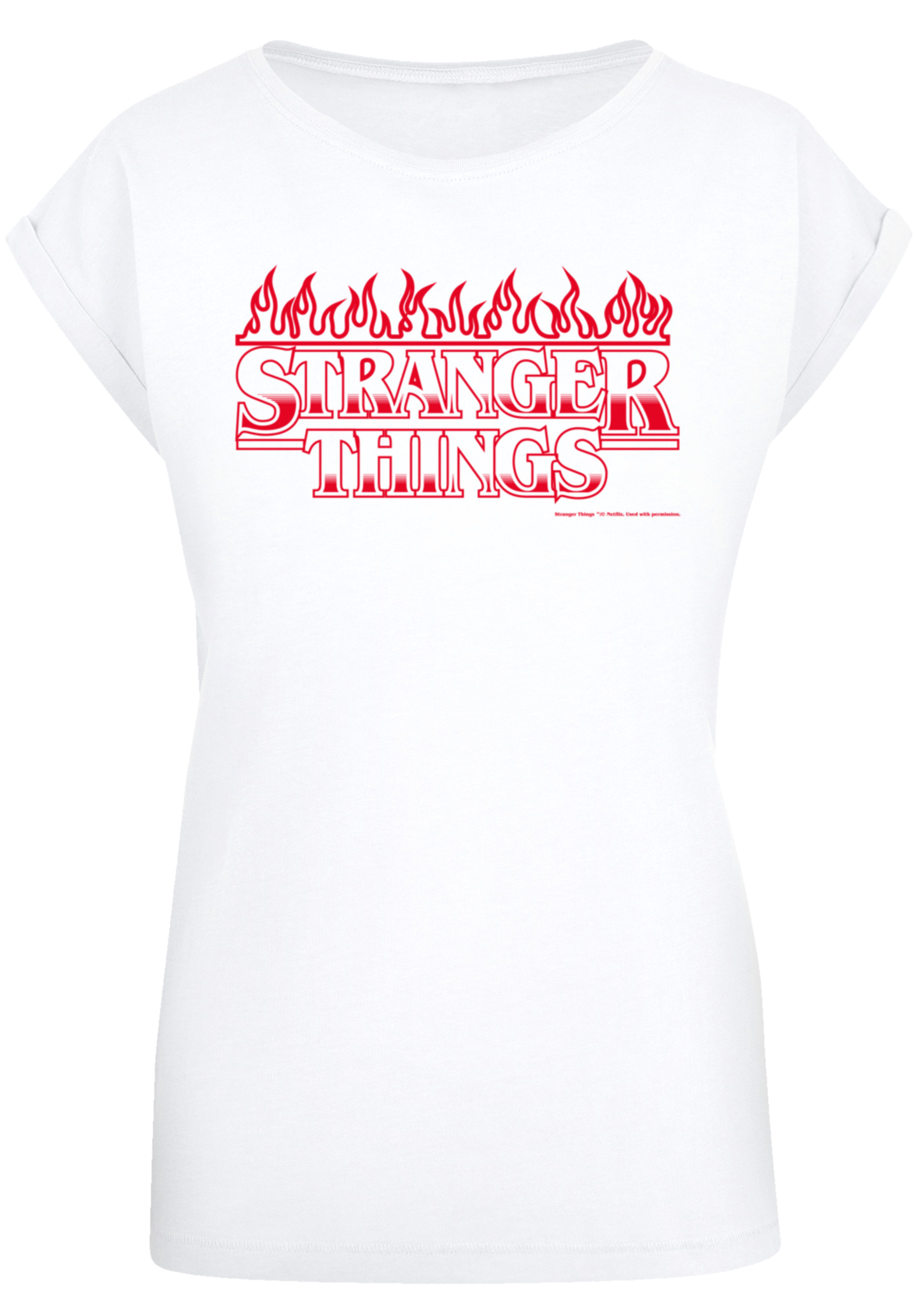 

Футболка F4NT4STIC Stranger Things Flames Netflix TV Series, белый