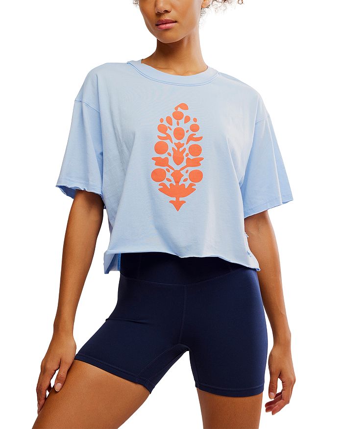 

Футболка Free People Inspire укороченная Free People, синий