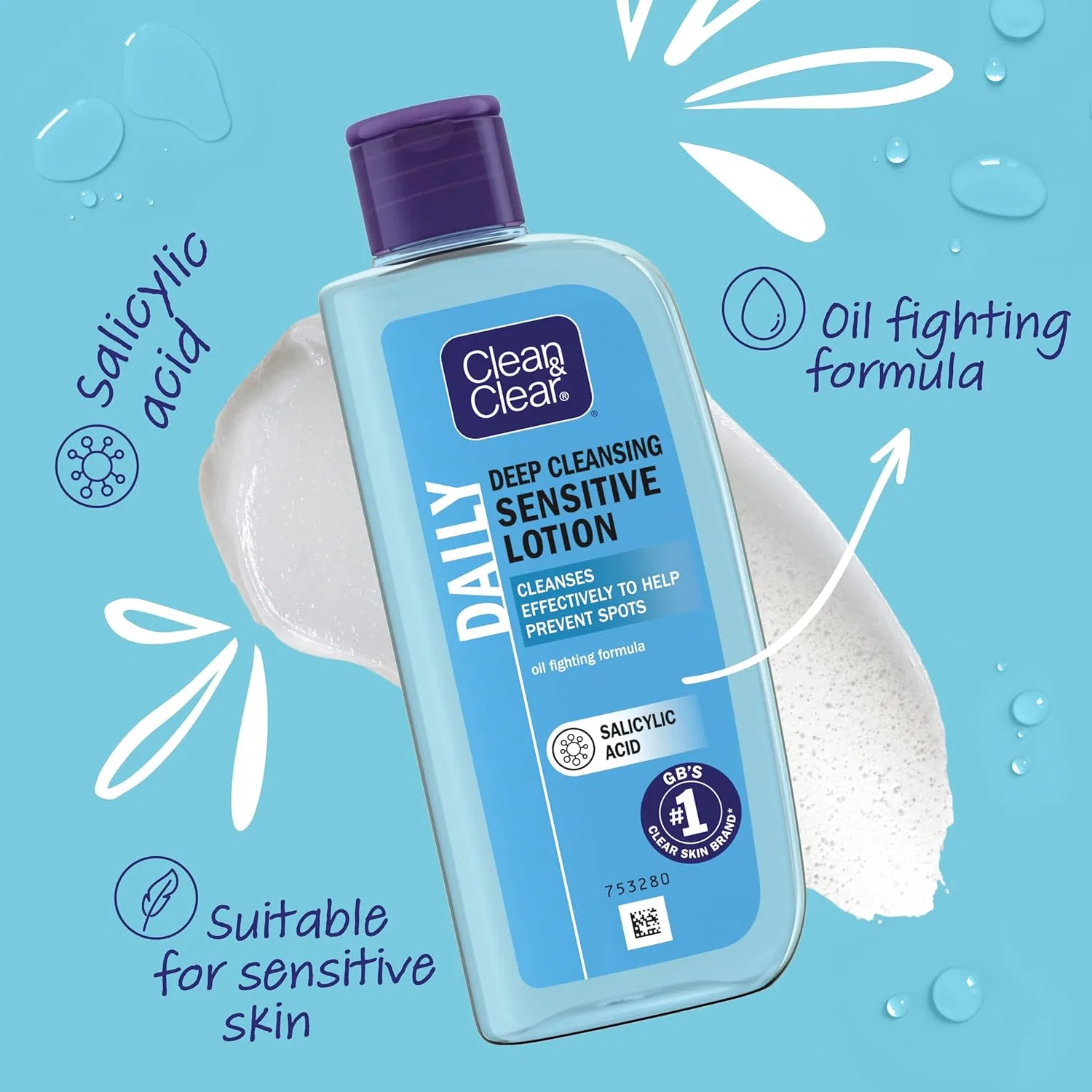 Лосьон Clean & Clear — Для глубокого очищения чувствительной кожи, 200 мл — фото 3