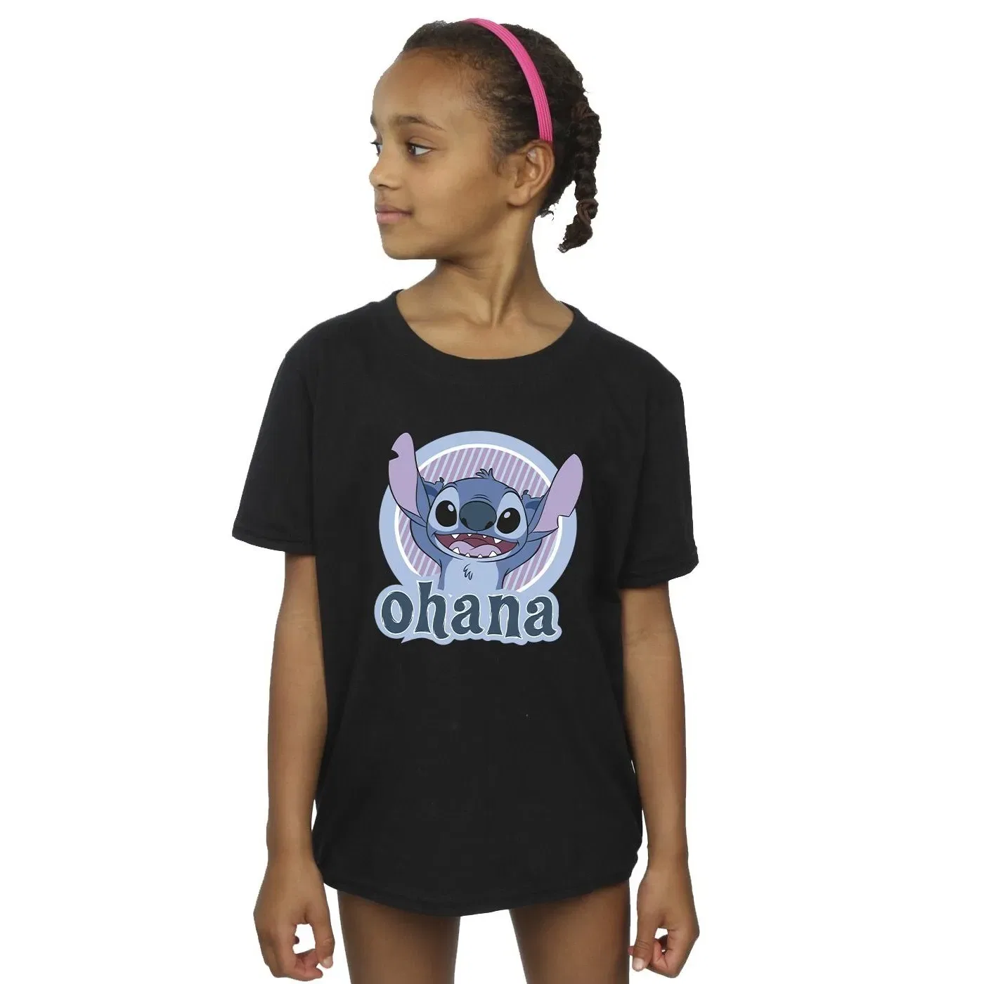 Футболка детская с принтом Lilo and Stitch Disney, черный