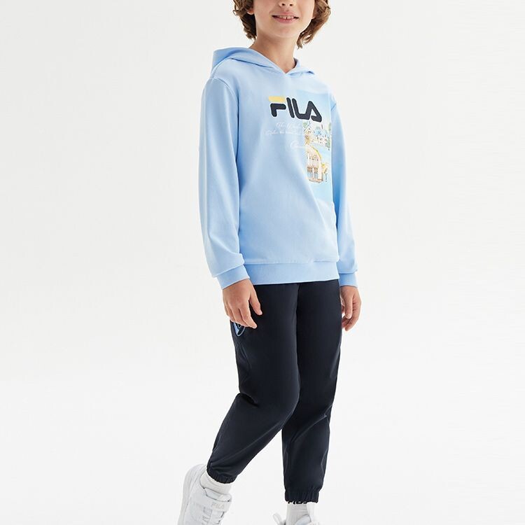 Детские трикотажные спортивные штаны Fila Kids, синий — фото 3