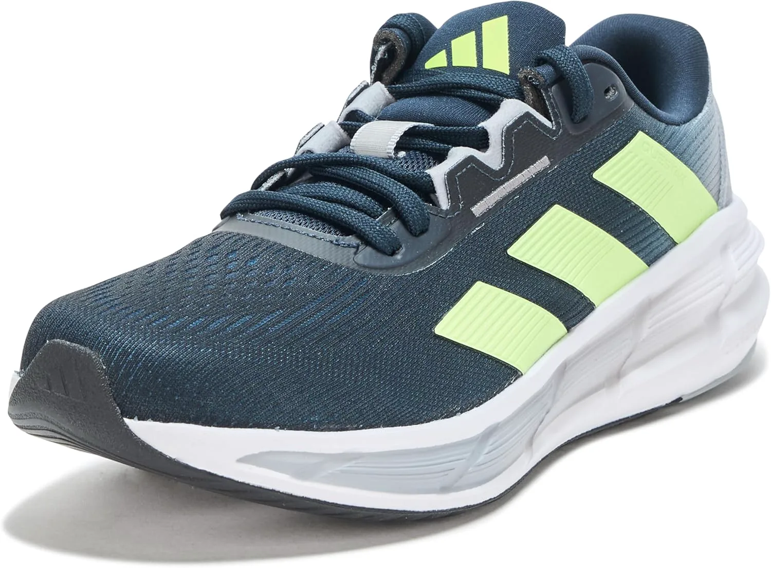 Мужские кроссовки Adidas Questar 3 для бега, желтый/серебристый — фото 2