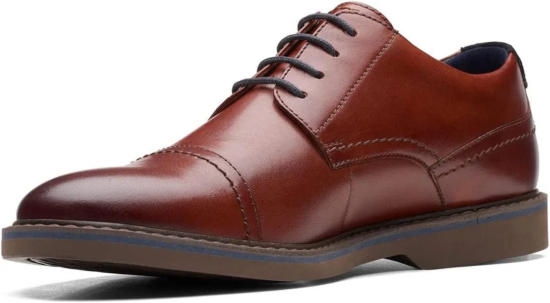 Туфли Clarks Atticus Lt Cap Lederschuhe in Dunkelbraun, Dark Tan — фото 4