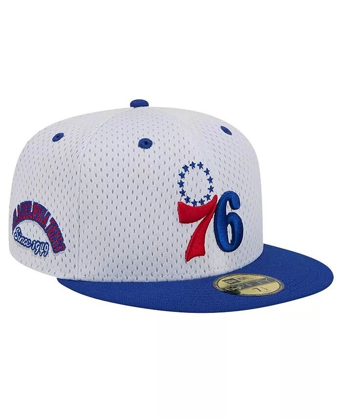 

Мужская белая шляпа Royal Philadelphia 76ers Throwback 2Tone 59FIFTY Fitted New Era