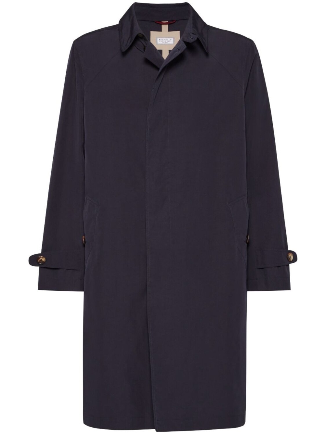 

Brunello Cucinelli однобортный тренч, синий