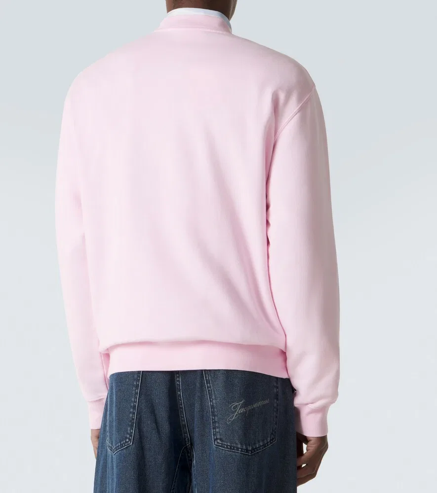 Толстовка из хлопкового флиса Gro Grain Jacquemus, розовый — фото 4