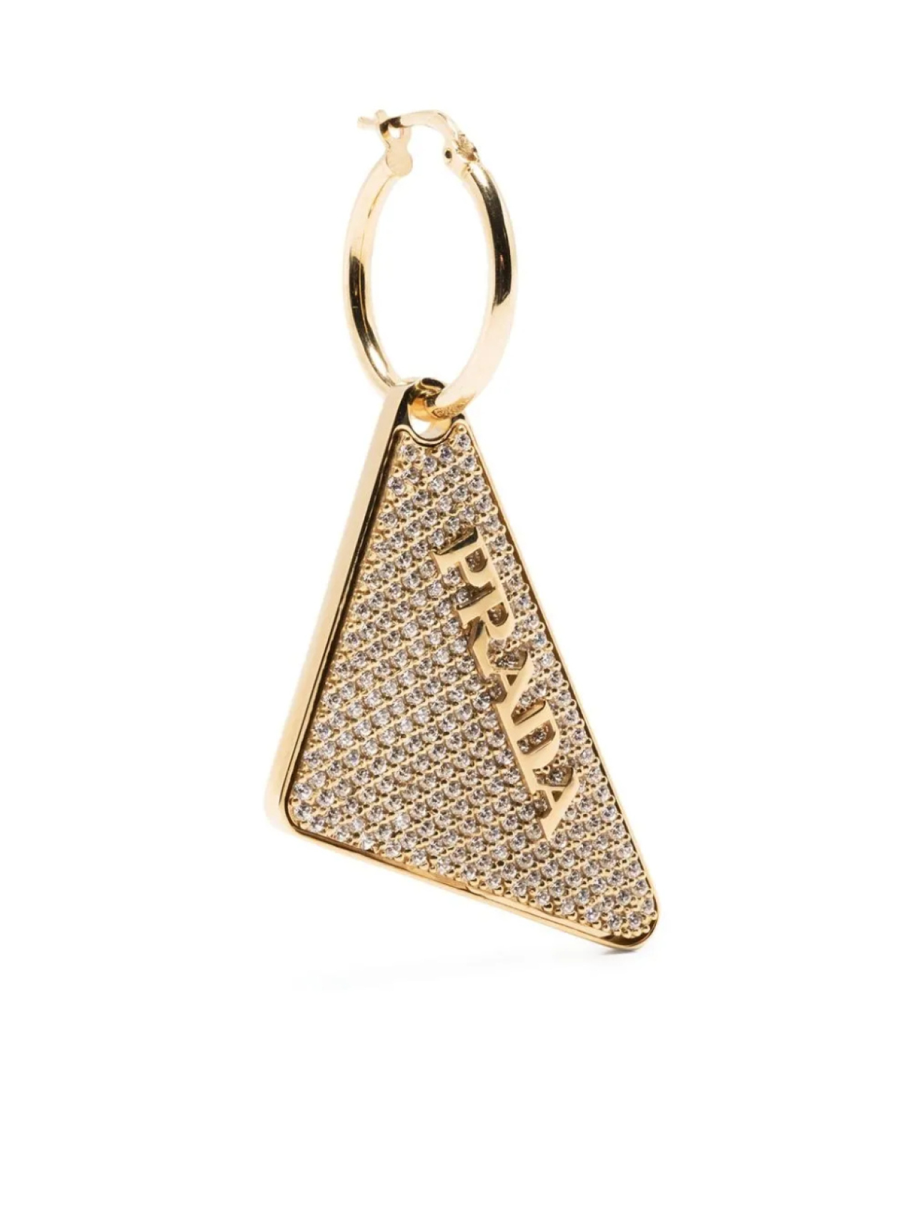 

Серьга с кристаллами Prada, золотой