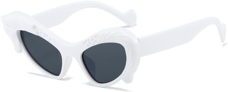 

Солнцезащитные очки «кошачий глаз» для женщин и мужчин, в ретро-стиле, в форме лошади, с градиентным переходом цвета, винтажные солнцезащитные очки с защитой от УФ-излучения UV400 VFDHN, 3