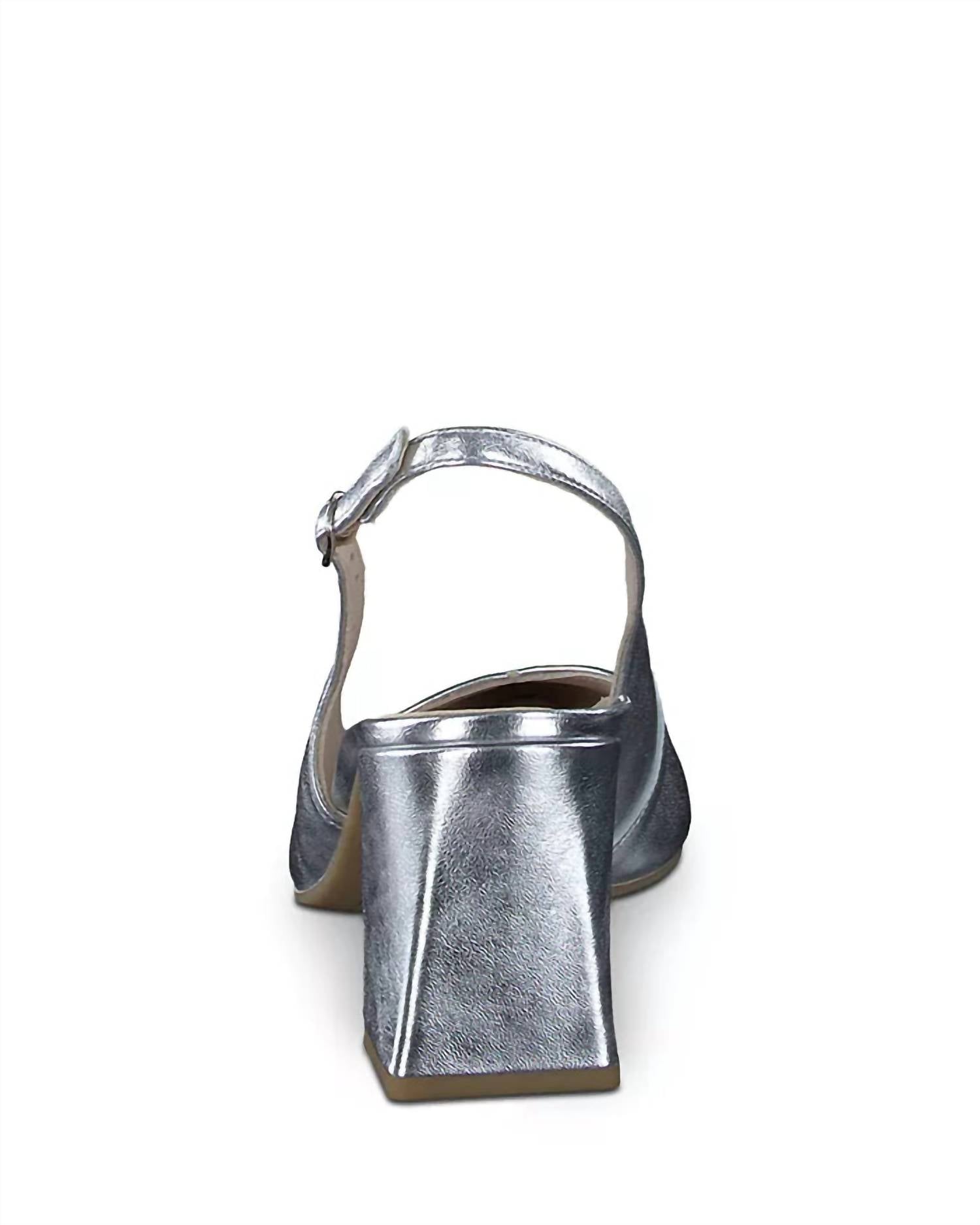 Женские туфли-лодочки Toluca Sling Pumps, цвет металлик Paul Green, цвет metallic — фото 4