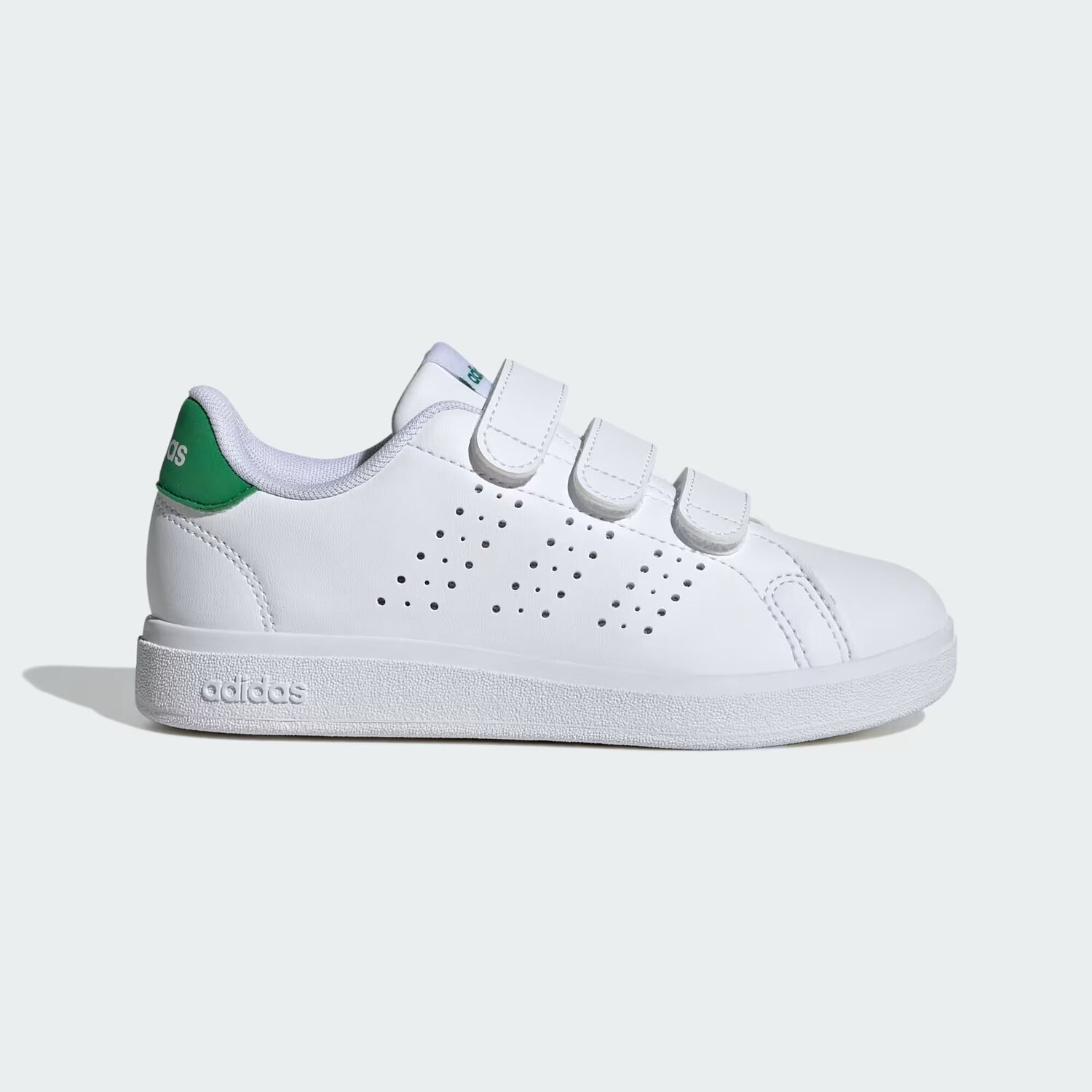 

Детские кроссовки Advantage Base 2.0 Adidas, цвет Cloud White/Cloud White/Green