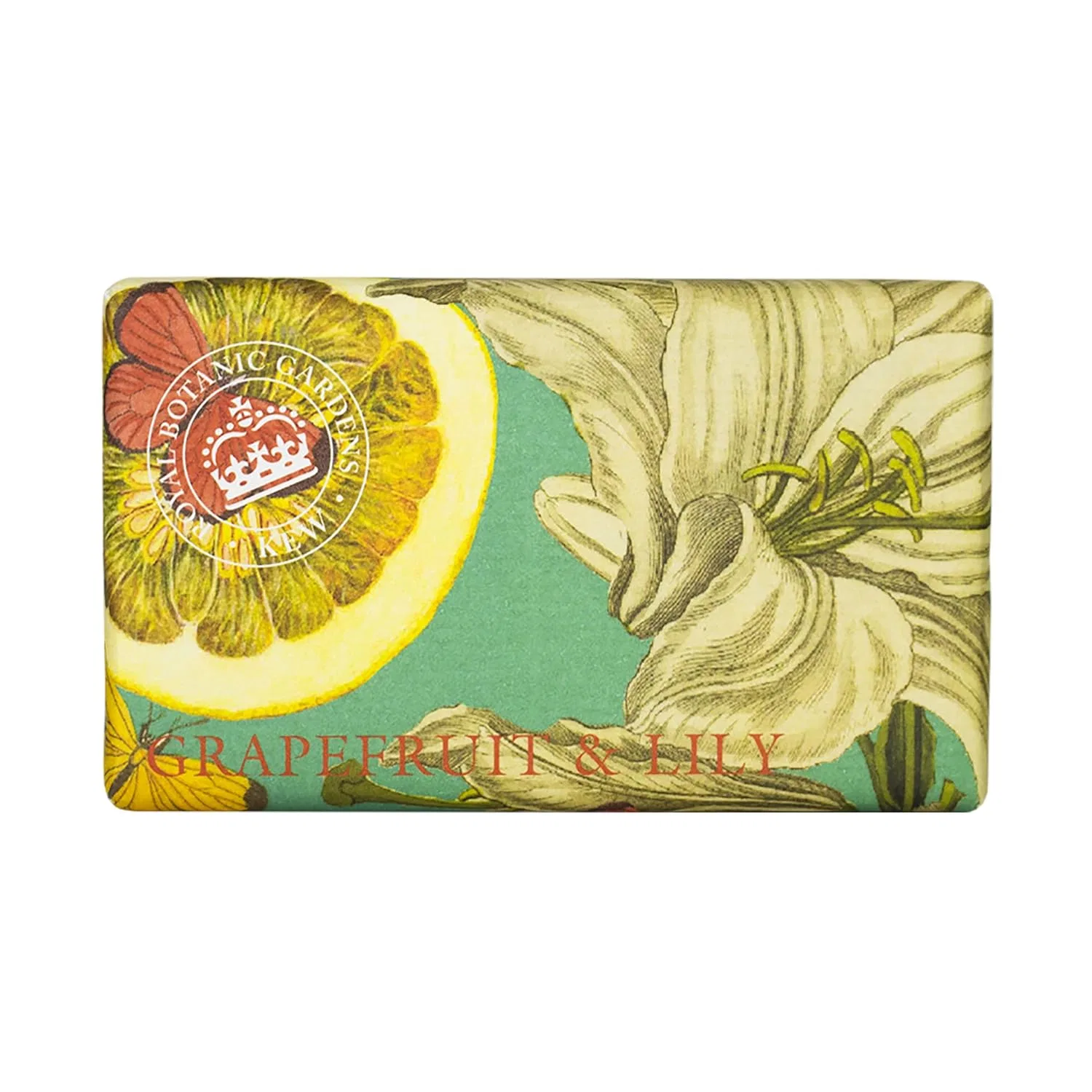 Мыло Kew Gardens Vintage Prints с ароматом грейпфрута и лилии, 240 г The English Soap Company
