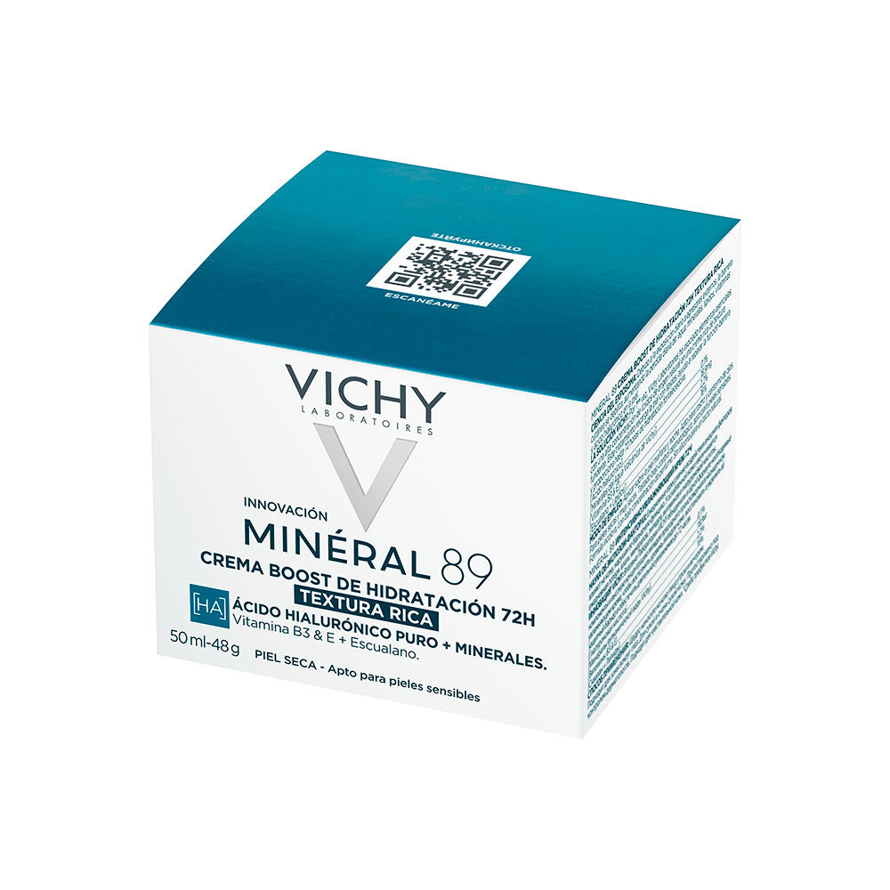 Крем для лица Vichy Laboratoires — Увлажняющий для ухода за лицом Minéral 89 crema hidratante 72h rica, 50 мл — фото 3