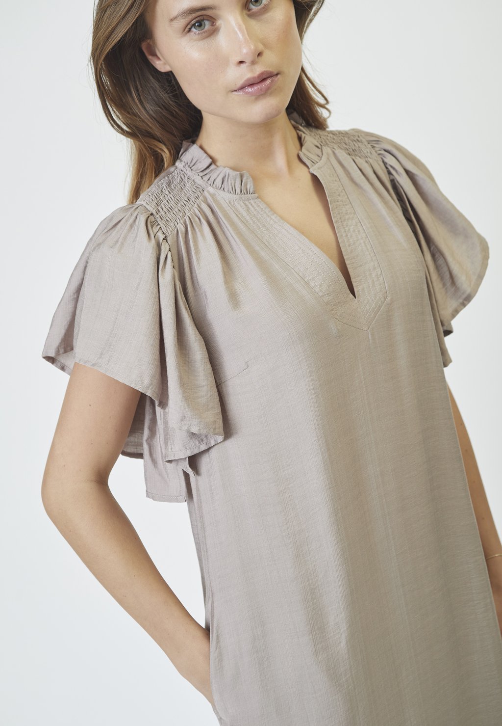 

Повседневное платье HERACC SS FRILL DRESS Co'couture, коричневый
