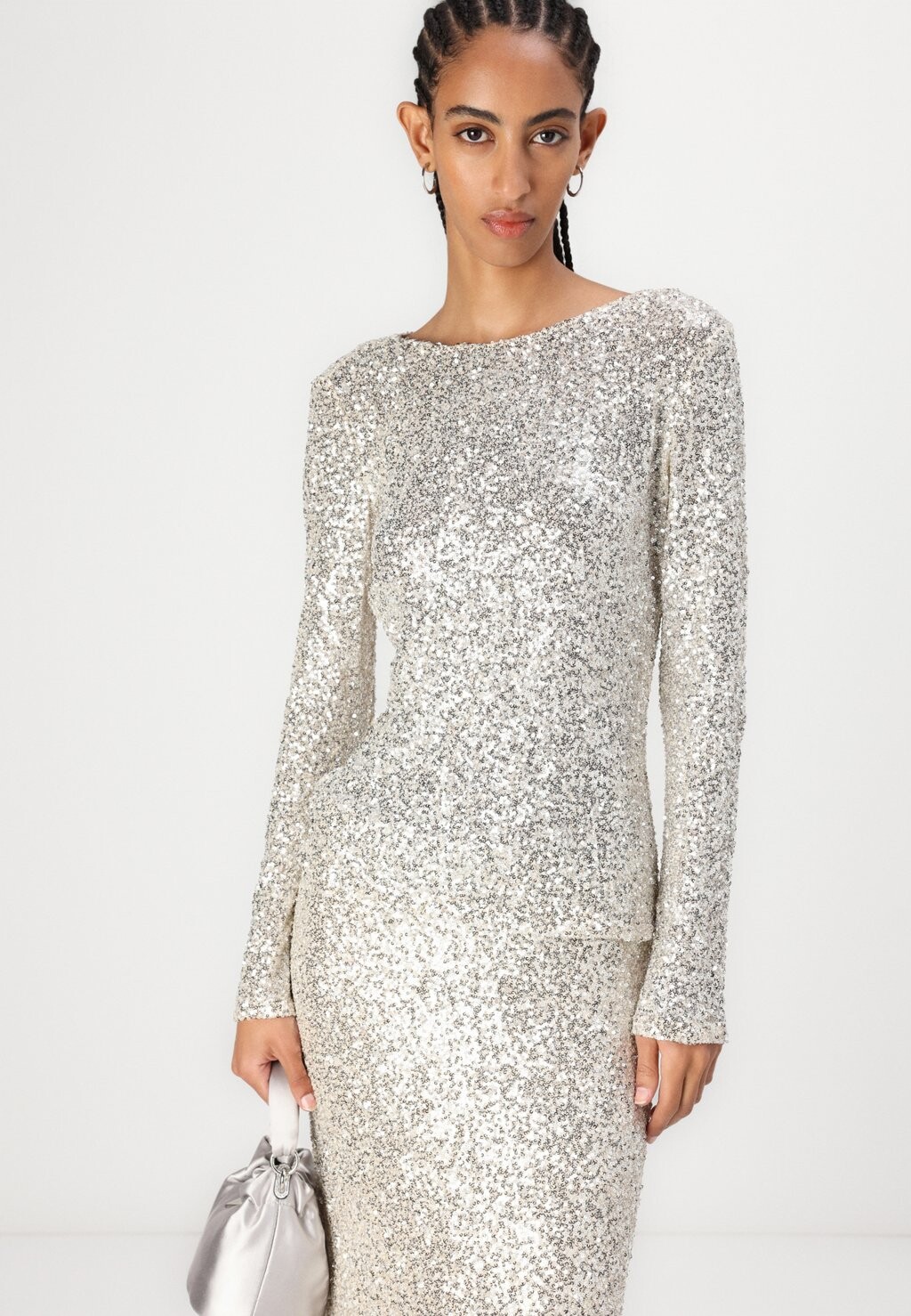 

Блуза ARALU ELLIAS BLOUSE Bruuns Bazaar, серебристый