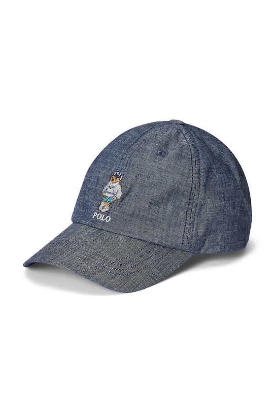 

Хлопковая кепка с козырьком Polo Ralph Lauren, синий