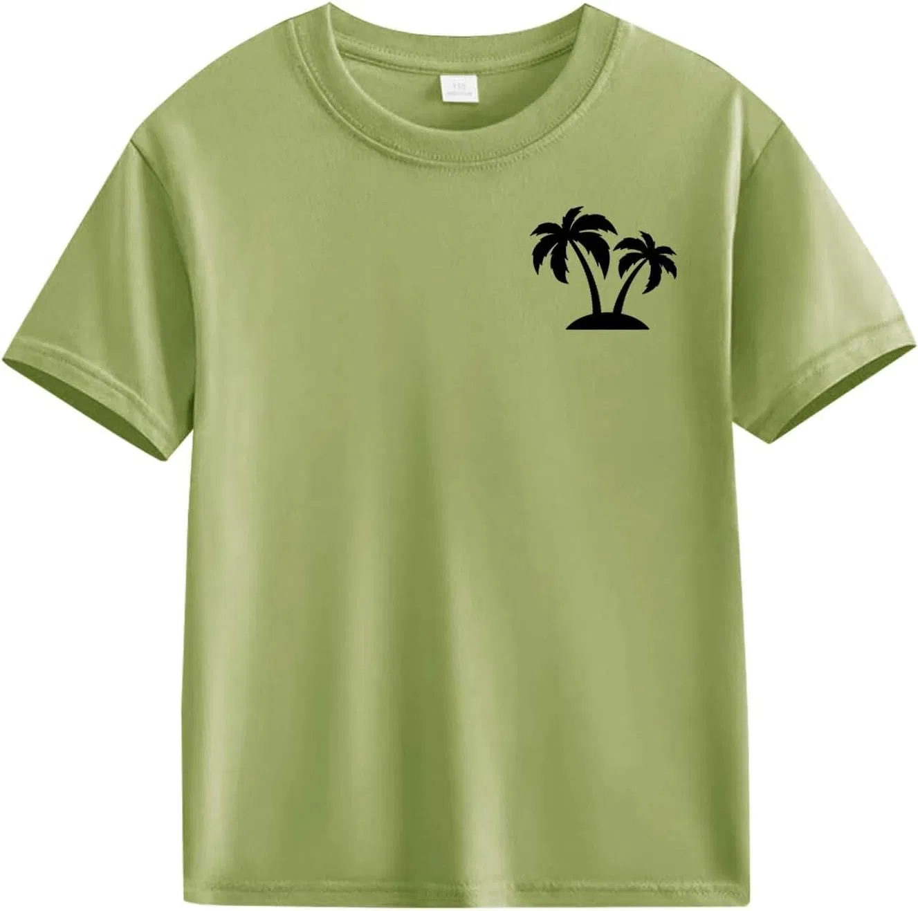 Футболка с принтом кокосовой пальмы, Generic, Mint Green