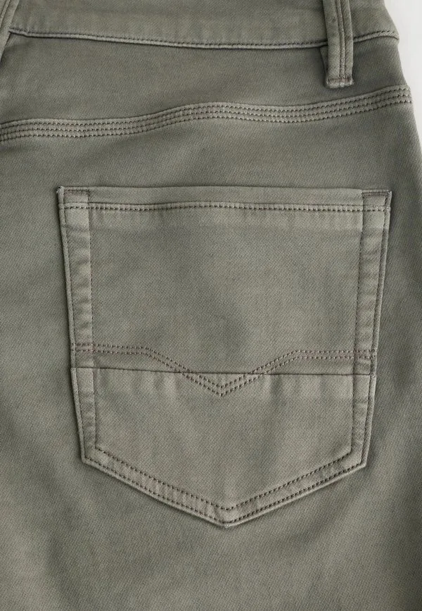 Узкие удобные эластичные брюки Next, Taupe Brown — фото 4