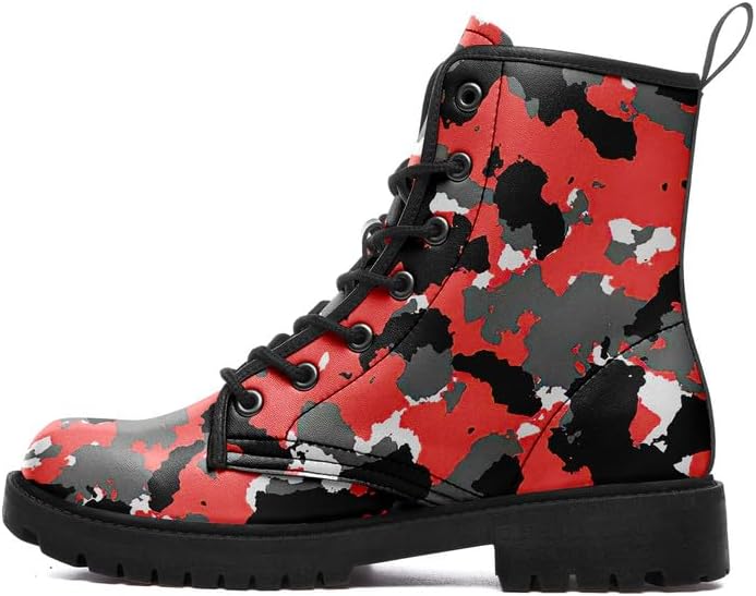 

Унисекс тактические боевые ботинки AWSOLE, камуфляжные кожаные ботинки на шнуровке для мужчин и женщин, противоскользящие походные ботинки до щиколотки, красный