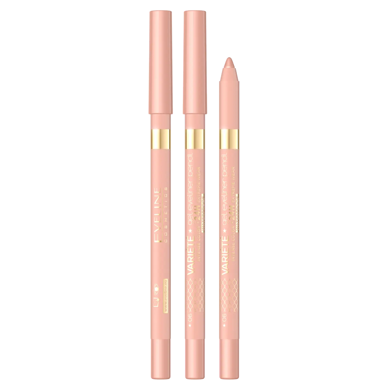 

Водостойкий гель-карандаш для глаз 06 шампанское Eveline Cosmetics Variété, 9 мл