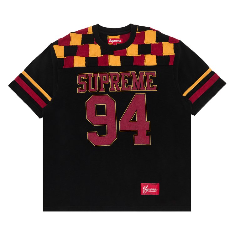 

Майка Supreme Patchwork Yoke Football Top, черный