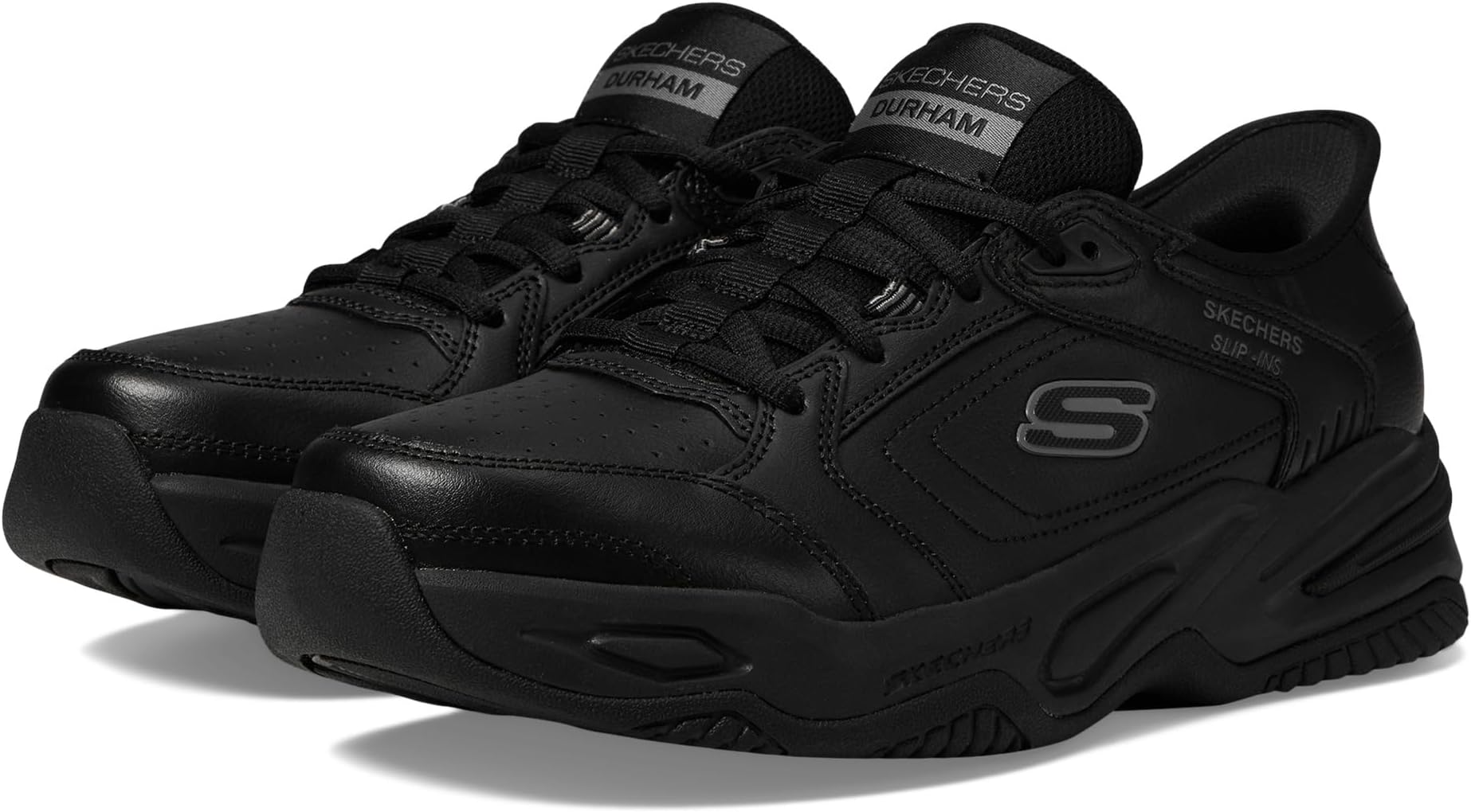 

Кроссовки SKECHERS Durham Hands Free Slip-In, цвет Black/Black