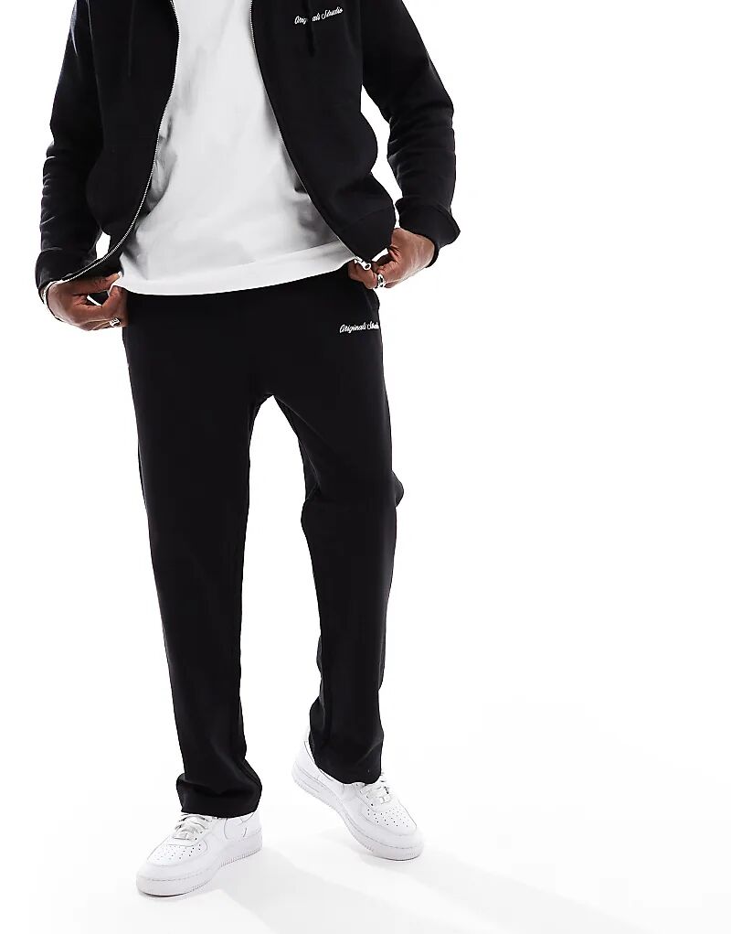 

Свободные спортивные брюки Jack & Jones черного цвета