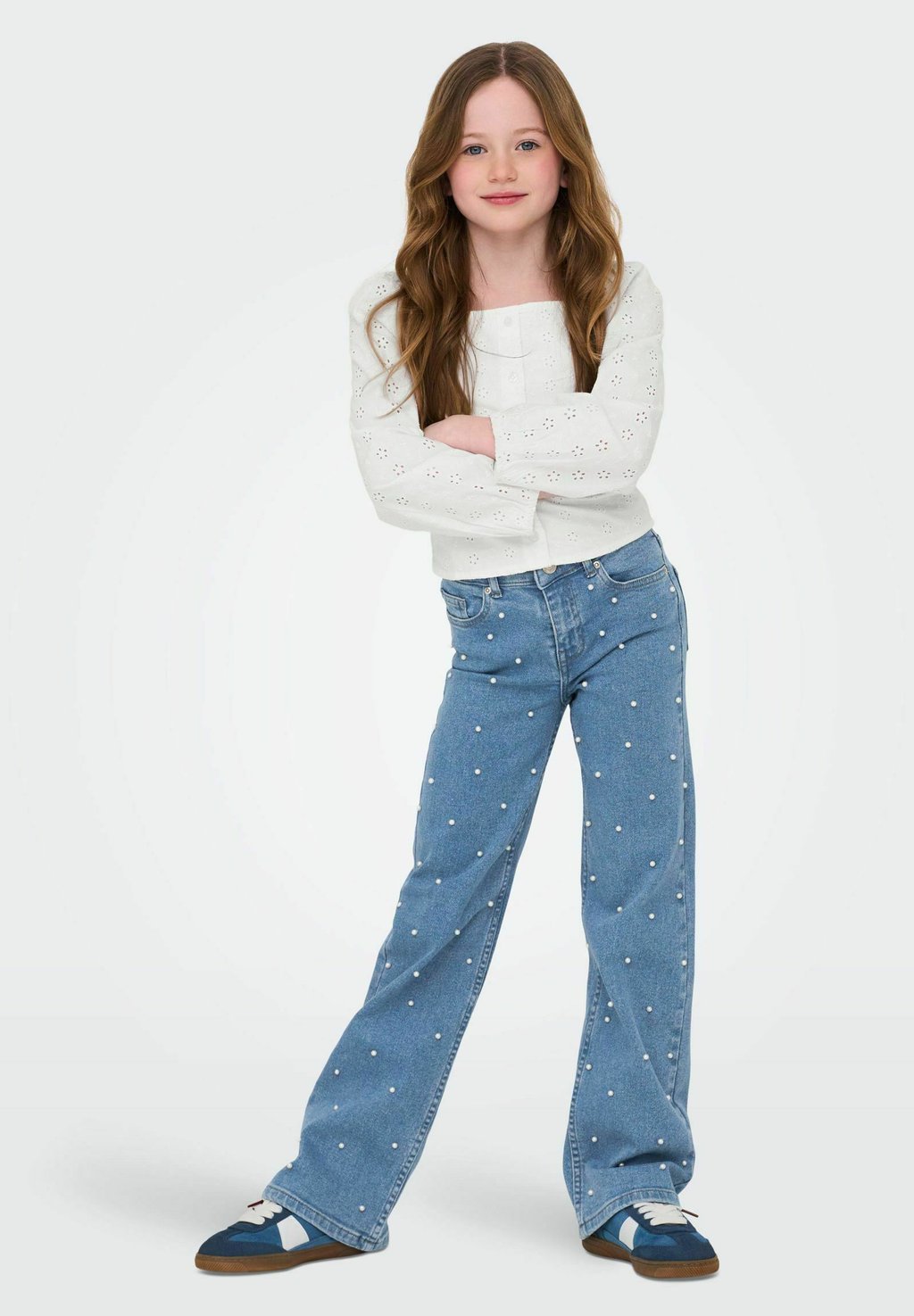 

Мешковатые джинсы ONLY GIRLS, цвет Light Blue Denim