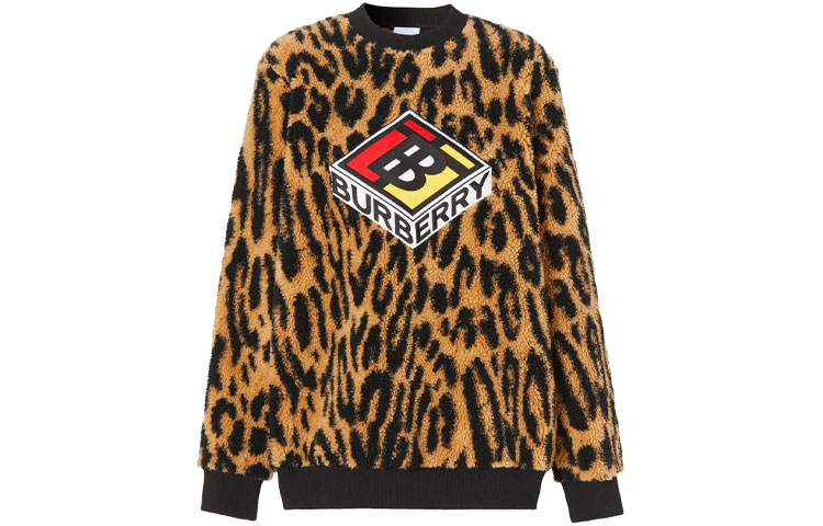 

Burberry Свитшот женский Leopard Print с круглым вырезом Moderate Regular, Коричневый, Burberry Свитшот женский Leopard Print с круглым вырезом Moderate Regular