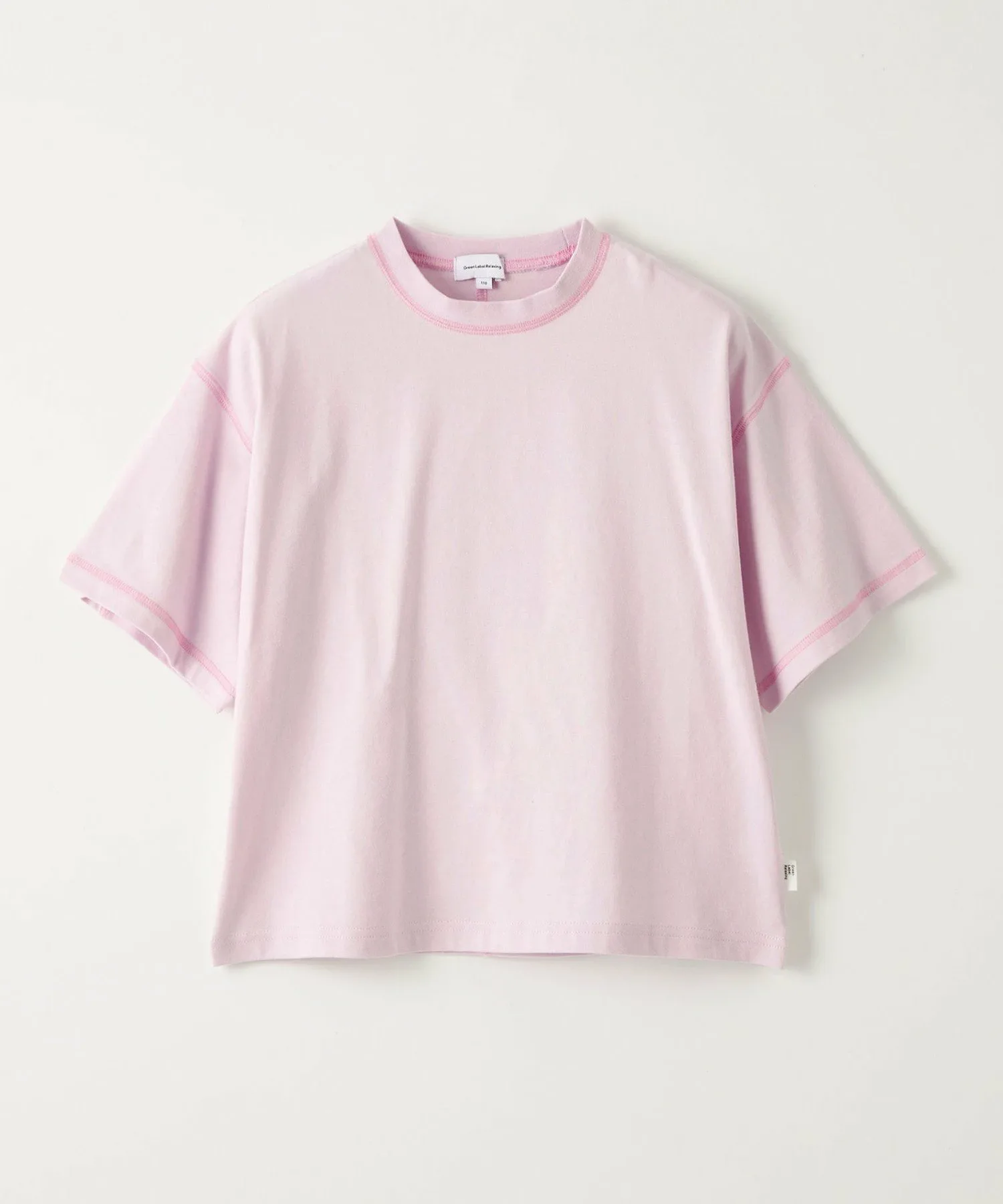 Футболка HC с цветной строчкой / Детская 100-160 см United Arrows Green Label Relaxing, LILAC
