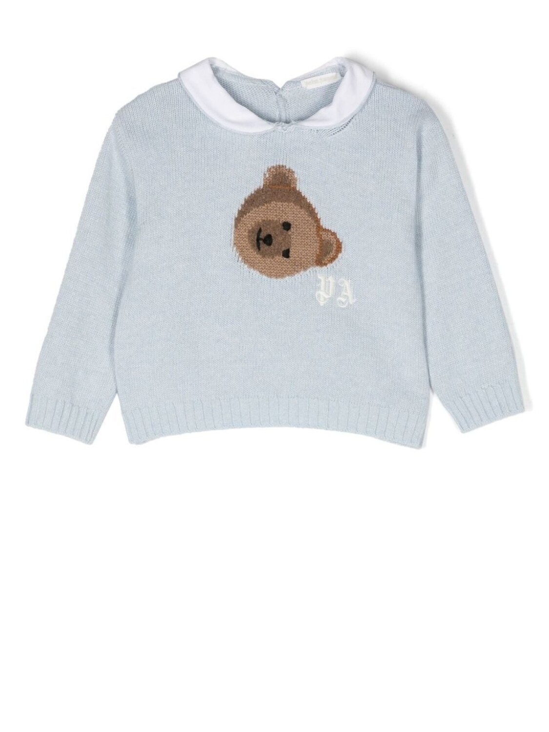 

Palm Angels Kids джемпер с вышивкой, синий