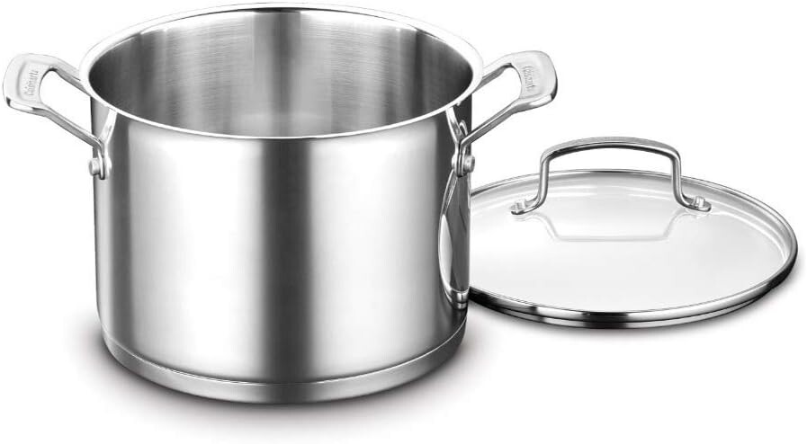 

Кузинарт 6-кварт. Кастрюля с крышкой, нержавеющая сталь Cuisinart, Stockpot W/Cover