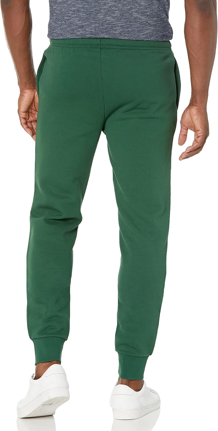Lacoste мужские спортивные флисовые брюки с резинкой на штанинах, Green — фото 2