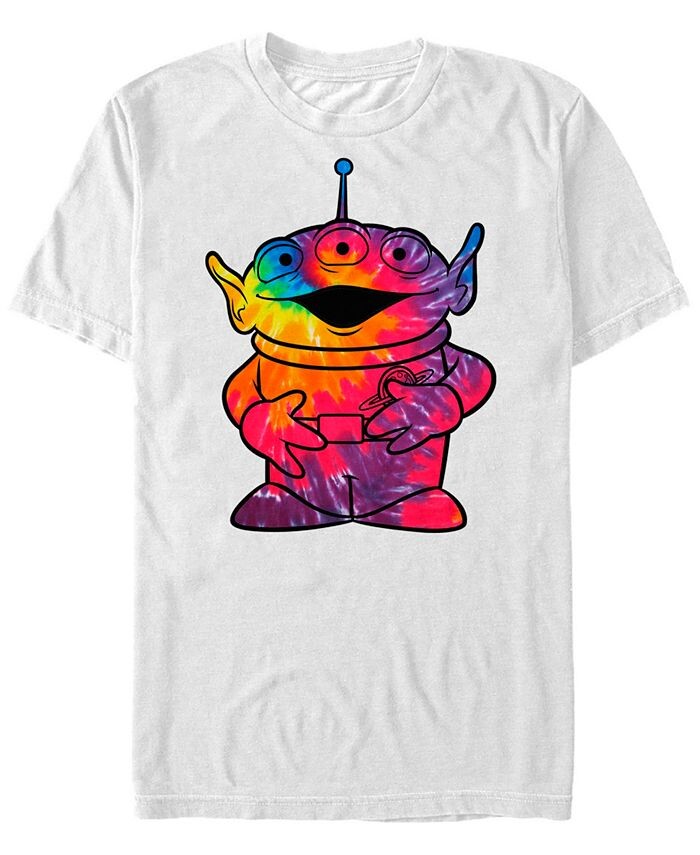 

Мужская футболка с коротким рукавом Disney Pixar «История игрушек» Tie Dye Alien Fifth Sun, белый