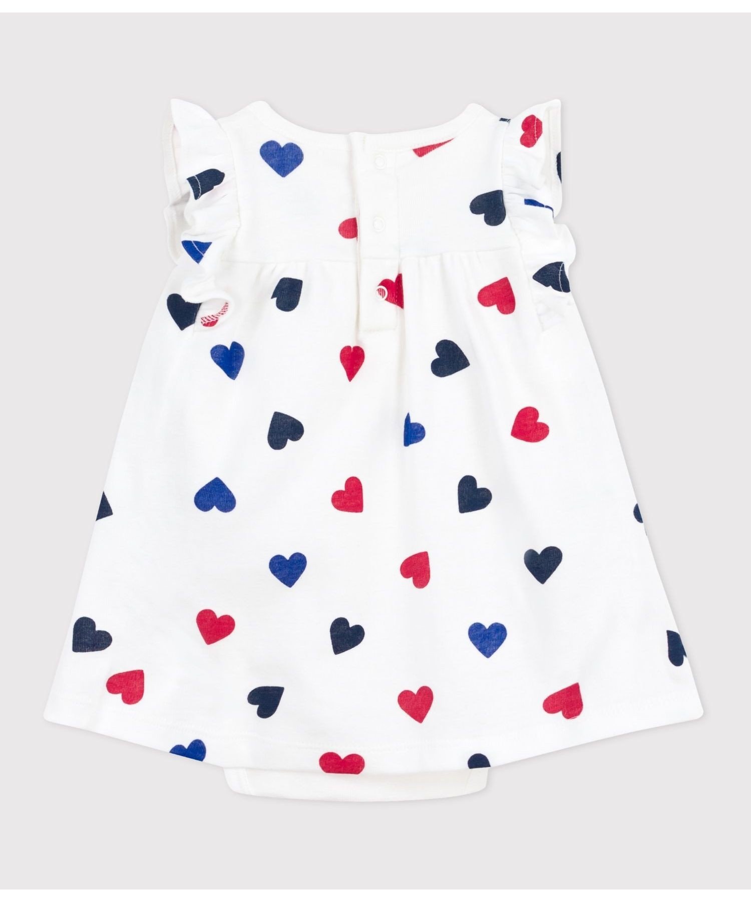 Платье один кусочек Petit Bateau, Off-white/Multicolor — фото 3