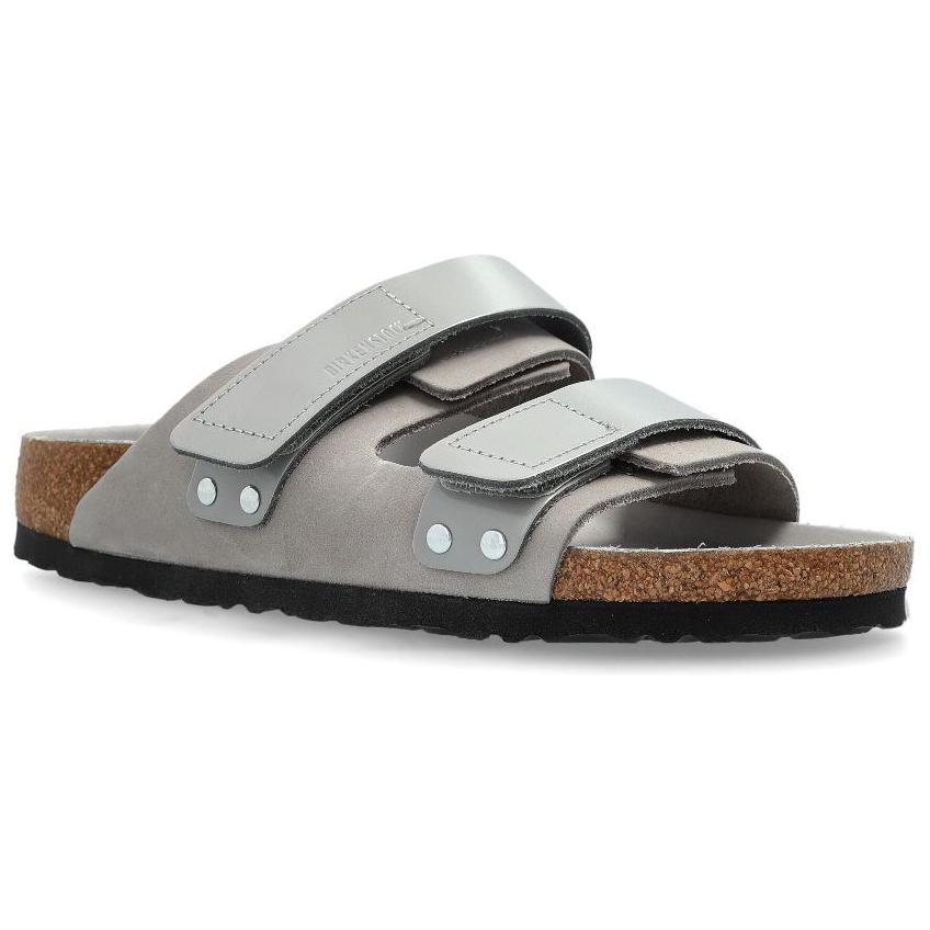 Birkenstock Женские противоскользящие шлепанцы Uji с резиновой подошвой серебристо-серые, цвет Silver Gray — фото 2