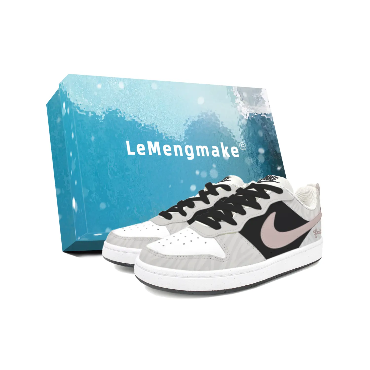 

Nike Скользящие устойчивые к истиранию низкие кроссовки для скейтборда court borough white kids'