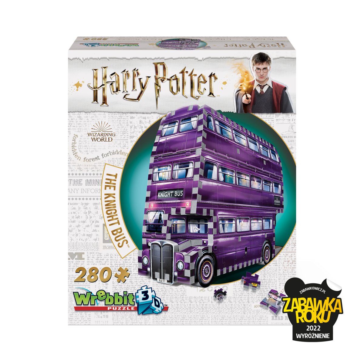 

3D пазл, Реббит, Harry Potter The Knight Bus, 280 шт. Wrebbit